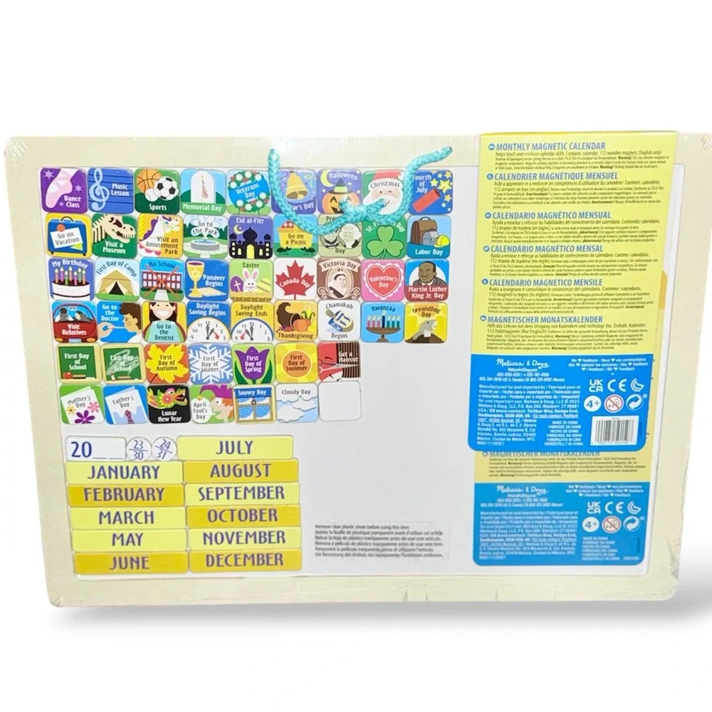 Melissa & Doug Magnetic Calendar Set - NEW